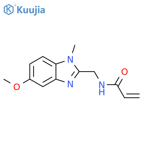 N-(5-methoxy-1-methyl-1H-1,3-benzodiazol-2-yl)methylprop-2-enamide structure