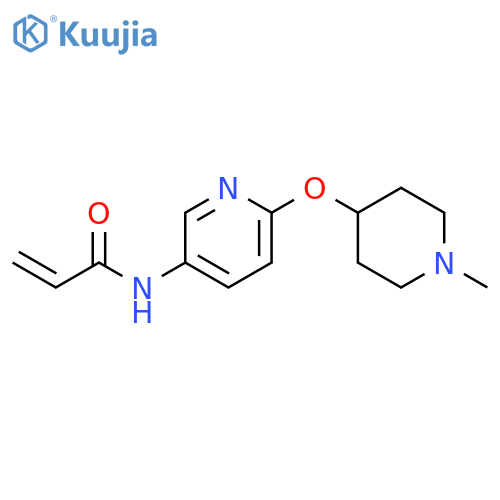 N-{6-(1-methylpiperidin-4-yl)oxypyridin-3-yl}prop-2-enamide structure