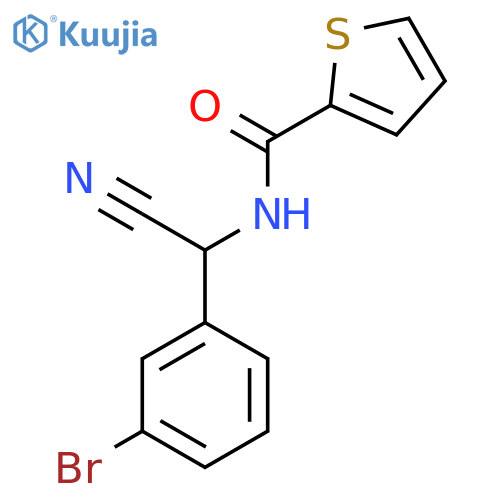 N-(3-bromophenyl)(cyano)methylthiophene-2-carboxamide structure