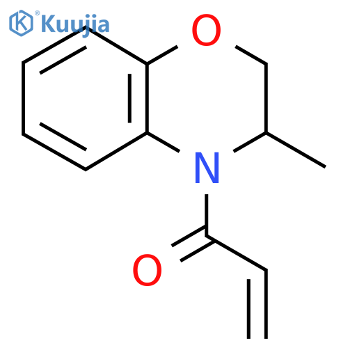 1-(3-methyl-3,4-dihydro-2H-1,4-benzoxazin-4-yl)prop-2-en-1-one structure