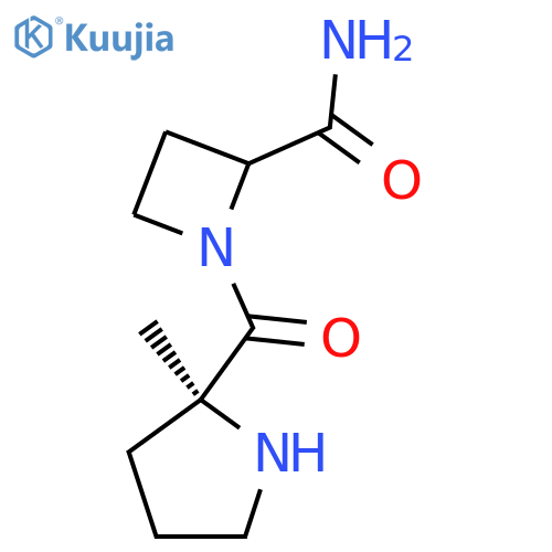 1-(2S)-2-methylpyrrolidine-2-carbonylazetidine-2-carboxamide structure