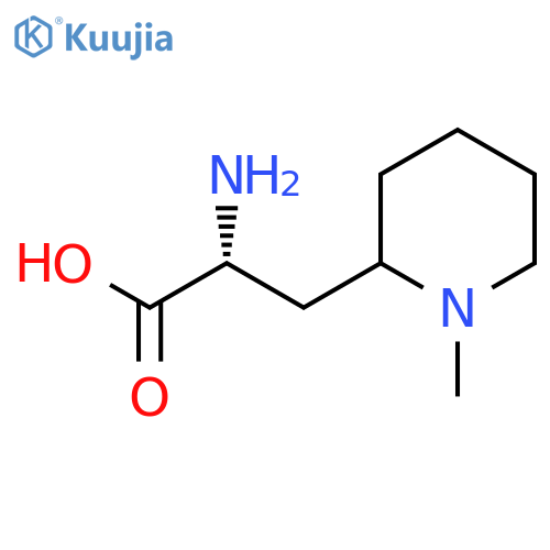 (2R)-2-amino-3-(1-methylpiperidin-2-yl)propanoic acid structure