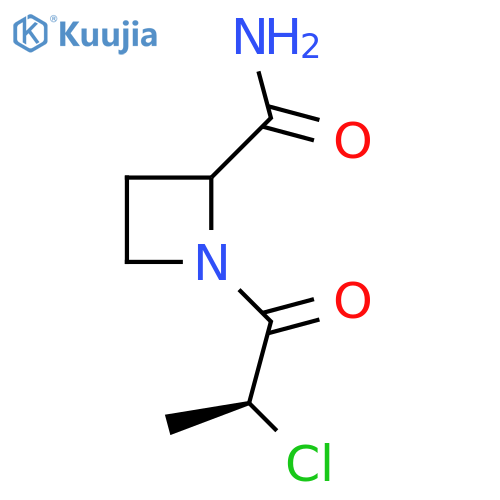 1-(2S)-2-chloropropanoylazetidine-2-carboxamide structure