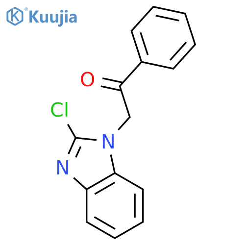 2-(2-chloro-1H-1,3-benzodiazol-1-yl)-1-phenylethan-1-one structure