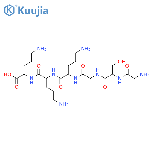 L-Ornithine,glycyl-L-serylglycyl-L-ornithyl-L-ornithyl- structure