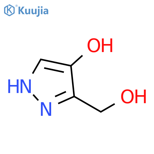 3-(hydroxymethyl)-1H-pyrazol-4-ol structure