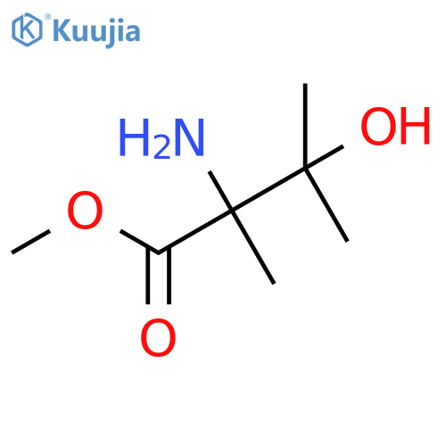 Methyl 2-amino-3-hydroxy-2,3-dimethylbutanoate structure