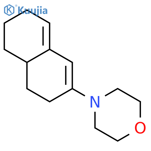 Morpholine, 4-(3,4,4a,5,6,7-hexahydro-2-naphthalenyl)- structure