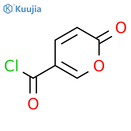2H-Pyran-5-carbonylchloride, 2-oxo- structure