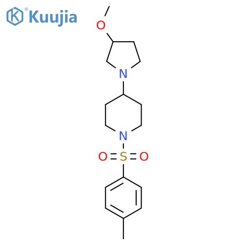 4-(3-methoxypyrrolidin-1-yl)-1-(4-methylbenzenesulfonyl)piperidine structure