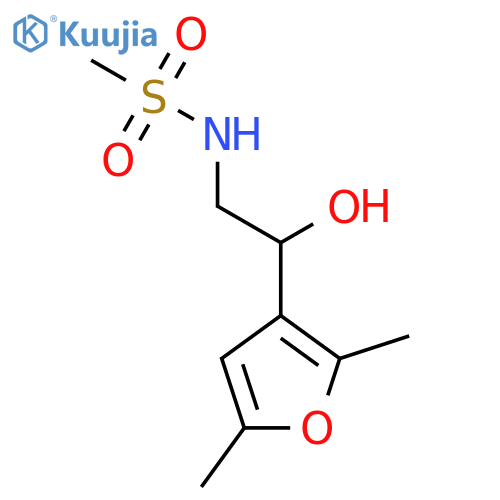 N-[2-(2,5-dimethylfuran-3-yl)-2-hydroxyethyl]methanesulfonamide structure