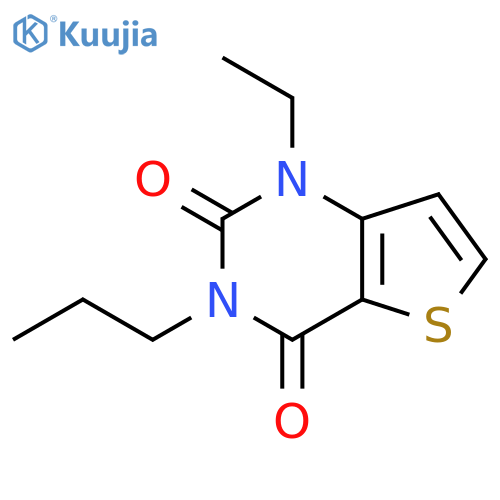 1-ethyl-3-propyl-1H,2H,3H,4H-thieno[3,2-d]pyrimidine-2,4-dione structure