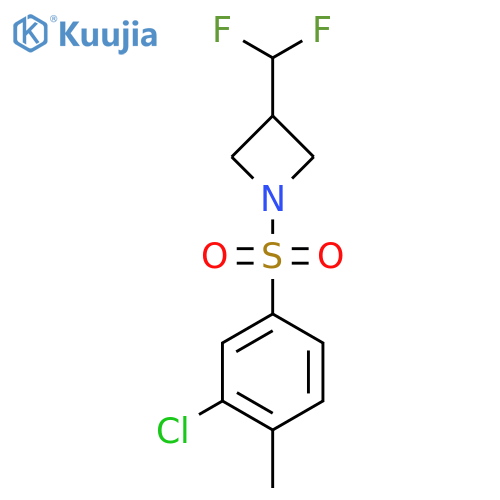 1-(3-chloro-4-methylbenzenesulfonyl)-3-(difluoromethyl)azetidine structure