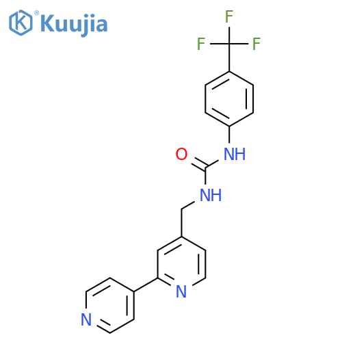 3-({2,4'-bipyridine-4-yl}methyl)-1-4-(trifluoromethyl)phenylurea structure