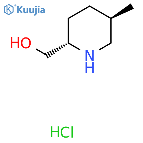 2-Piperidinemethanol, 5-methyl-, hydrochloride (1:1), (2S,5R)- structure