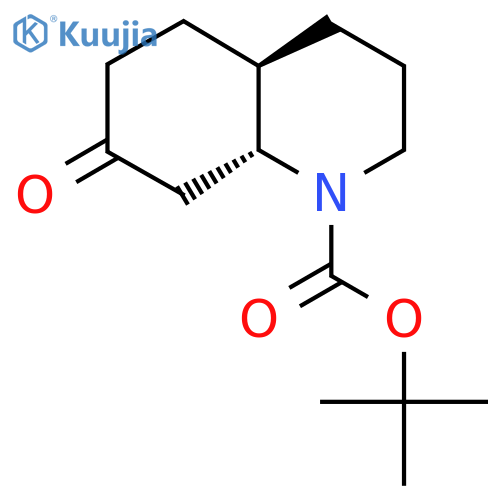tert-butyl (4aR,8aR)-7-oxo-2,3,4,4a,5,6,8,8a-octahydroquinoline-1-carboxylate structure