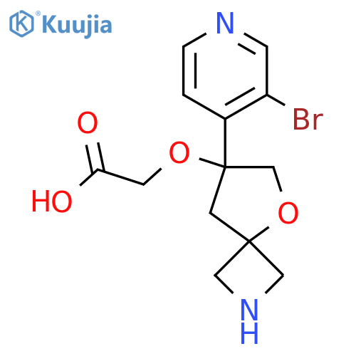 2-{7-(3-bromopyridin-4-yl)-5-oxa-2-azaspiro3.4octan-7-yloxy}acetic acid structure