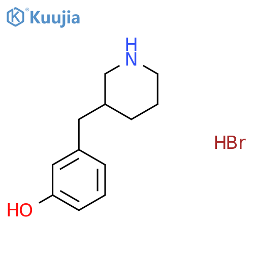 3-(Piperidin-3-ylmethyl)phenol;hydrobromide structure