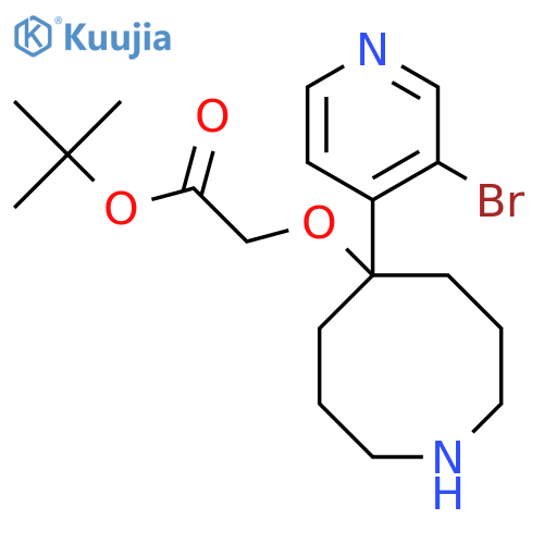Tert-butyl 2-{[5-(3-bromopyridin-4-yl)azocan-5-yl]oxy}acetate structure