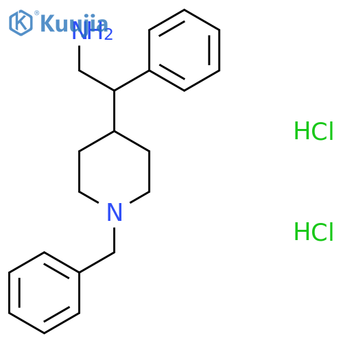 2-(1-Benzylpiperidin-4-yl)-2-phenylethanamine;dihydrochloride structure