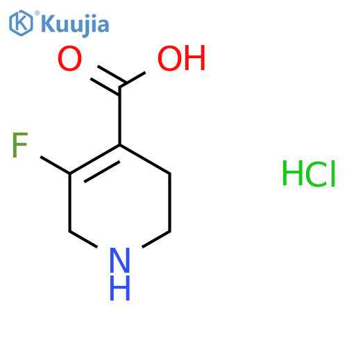 5-Fluoro-1,2,3,6-tetrahydropyridine-4-carboxylic acid;hydrochloride structure