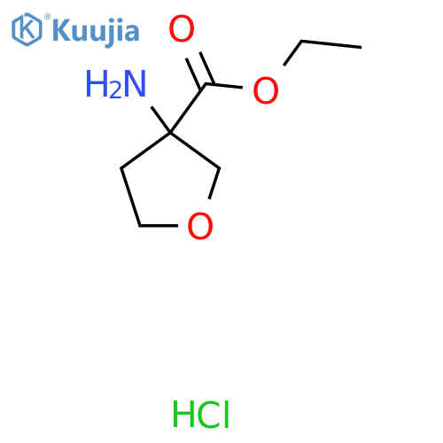 Ethyl 3-aminooxolane-3-carboxylate;hydrochloride structure