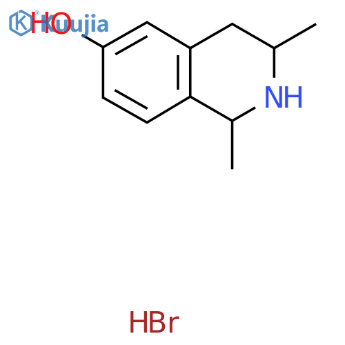 1,3-Dimethyl-1,2,3,4-tetrahydroisoquinolin-6-ol;hydrobromide structure