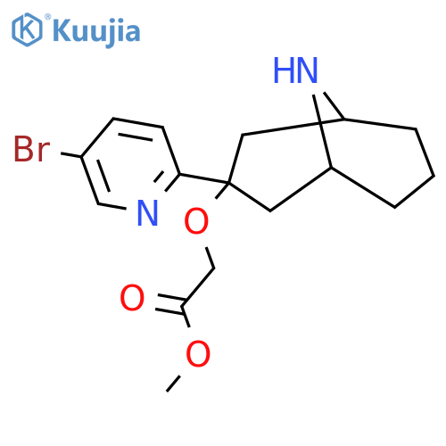Methyl 2-{[3-(5-bromopyridin-2-yl)-9-azabicyclo[3.3.1]nonan-3-yl]oxy}acetate structure
