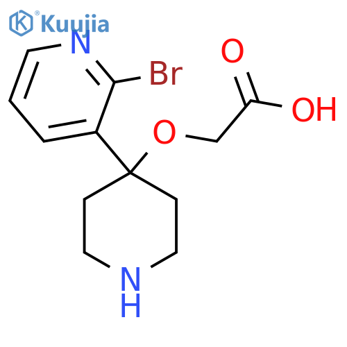 2-{[4-(2-Bromopyridin-3-yl)piperidin-4-yl]oxy}acetic acid structure