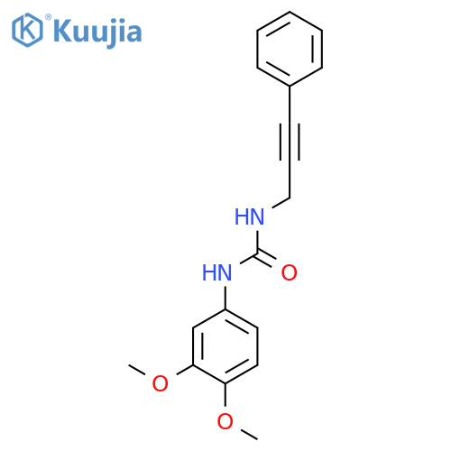 1-(3,4-Dimethoxyphenyl)-3-(3-phenylprop-2-ynyl)urea structure