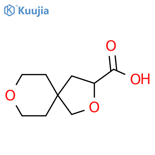 2,8-Dioxaspiro[4.5]decane-3-carboxylic acid structure