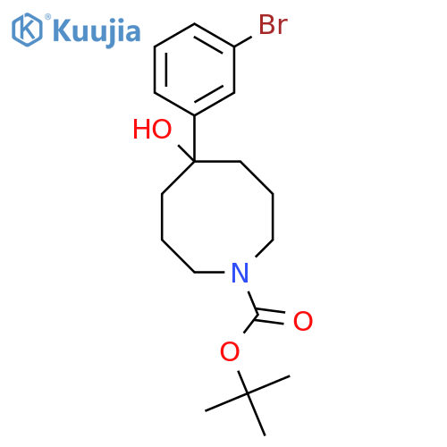 Tert-butyl 5-(3-bromophenyl)-5-hydroxyazocane-1-carboxylate structure