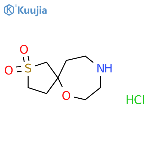 6-Oxa-2-thia-9-azaspiro[4.6]undecane, 2,2-dioxide, hydrochloride (1:1) structure