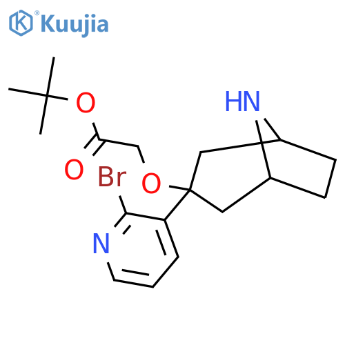 Tert-butyl 2-{[3-(2-bromopyridin-3-yl)-8-azabicyclo[3.2.1]octan-3-yl]oxy}acetate structure