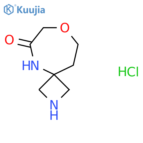 8-Oxa-2,5-diazaspiro[3.6]decan-6-one;hydrochloride structure