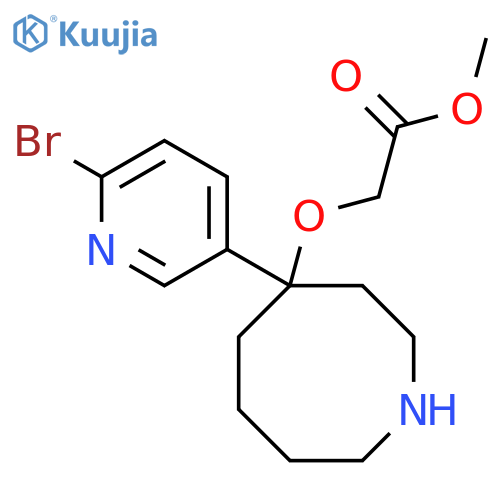 Methyl 2-{[4-(6-bromopyridin-3-yl)azocan-4-yl]oxy}acetate structure