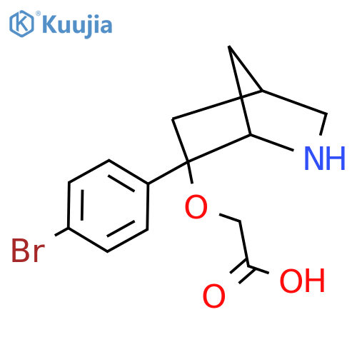 2-{[6-(4-Bromophenyl)-2-azabicyclo[2.2.1]heptan-6-yl]oxy}acetic acid structure