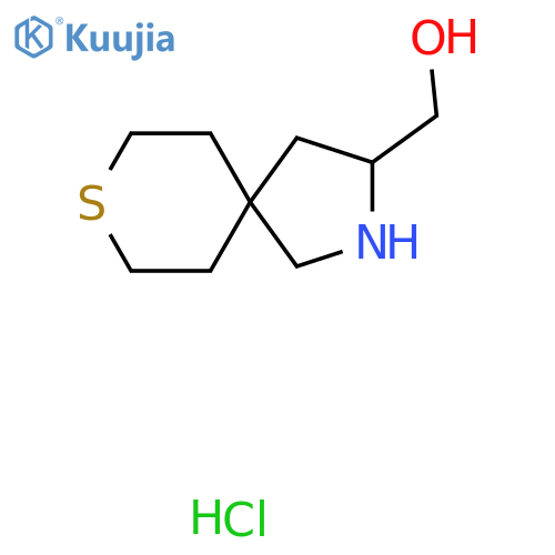 8-Thia-2-azaspiro[4.5]decan-3-ylmethanol;hydrochloride structure
