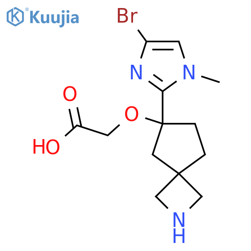 2-{[6-(4-bromo-1-methyl-1H-imidazol-2-yl)-2-azaspiro[3.4]octan-6-yl]oxy}acetic acid structure