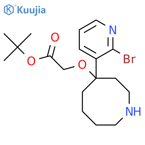 Tert-butyl 2-{[4-(2-bromopyridin-3-yl)azocan-4-yl]oxy}acetate structure