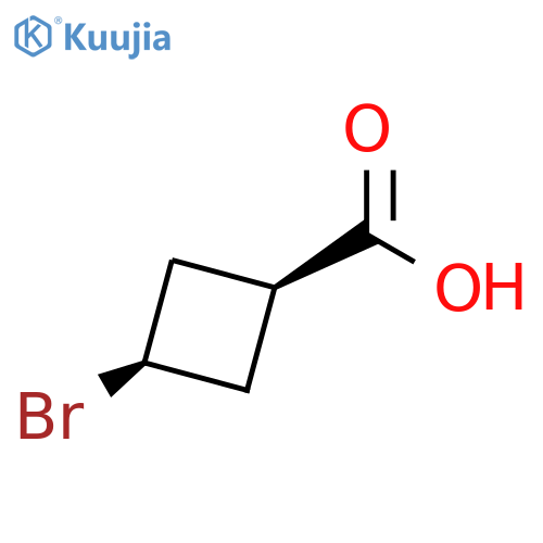 cis-3-bromocyclobutanecarboxylic acid structure
