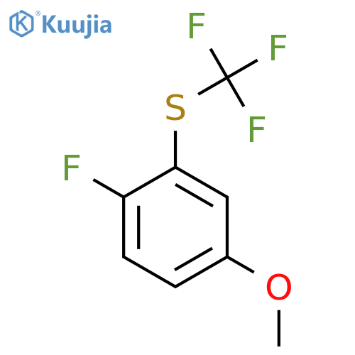 1-Fluoro-4-methoxy-2-(trifluoromethylsulfanyl)benzene structure
