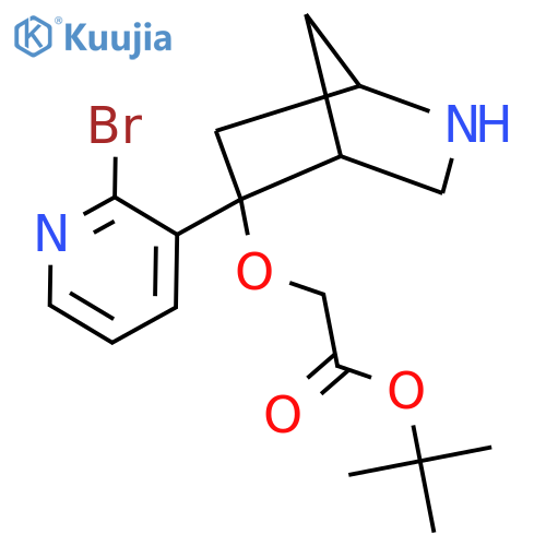 Tert-butyl 2-{[5-(2-bromopyridin-3-yl)-2-azabicyclo[2.2.1]heptan-5-yl]oxy}acetate structure