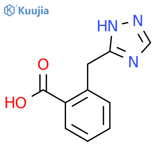 2-(1H-1,2,4-Triazol-5-ylmethyl)benzoic acid structure