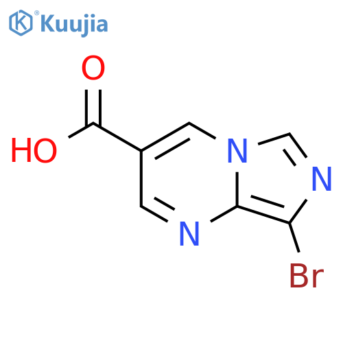 8-Bromoimidazo[1,5-a]pyrimidine-3-carboxylic acid structure