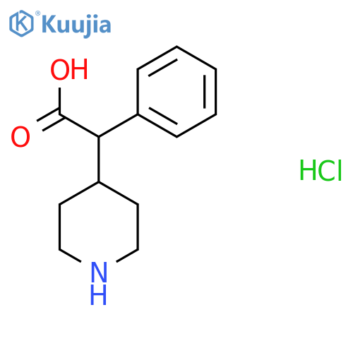 2-Phenyl-2-(piperidin-4-yl)acetic acid hydrochloride structure