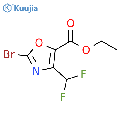 Ethyl 2-bromo-4-(difluoromethyl)oxazole-5-carboxylate structure