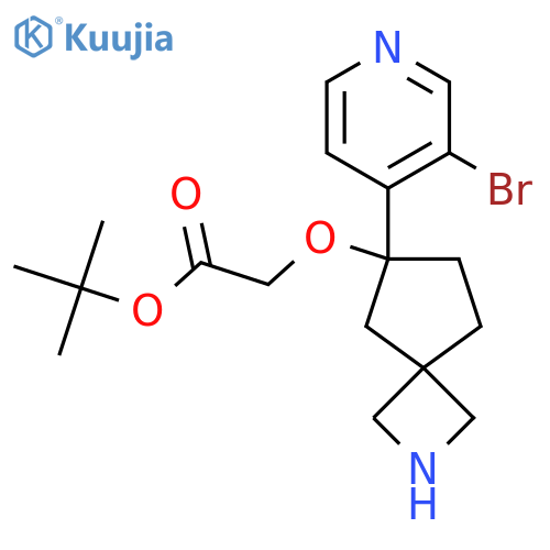 Tert-butyl 2-{[6-(3-bromopyridin-4-yl)-2-azaspiro[3.4]octan-6-yl]oxy}acetate structure