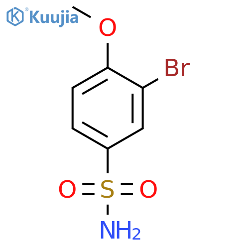 3-bromo-4-methoxybenzene-1-sulfonamide structure