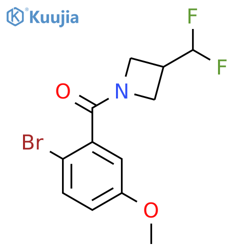 1-(2-bromo-5-methoxybenzoyl)-3-(difluoromethyl)azetidine structure